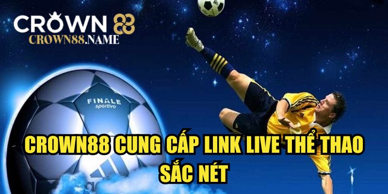 CROWN88 cung cấp link live thể thao sắc nét